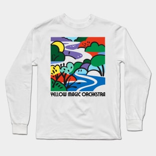 Yellow Magic Orchestra  - -  Retro Fan Artwork Long Sleeve T-Shirt